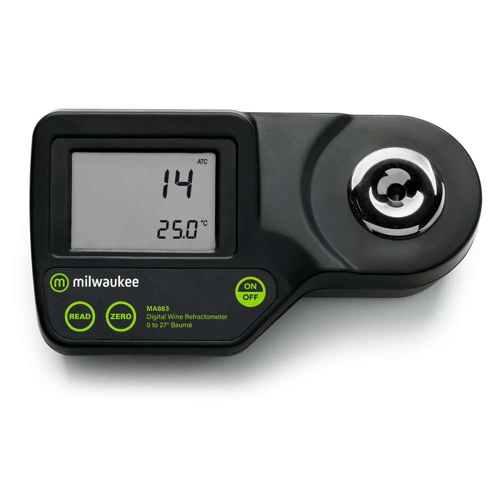Image of 0 to 28 Â°BaumÃ©  MA883 Digital Refractometer